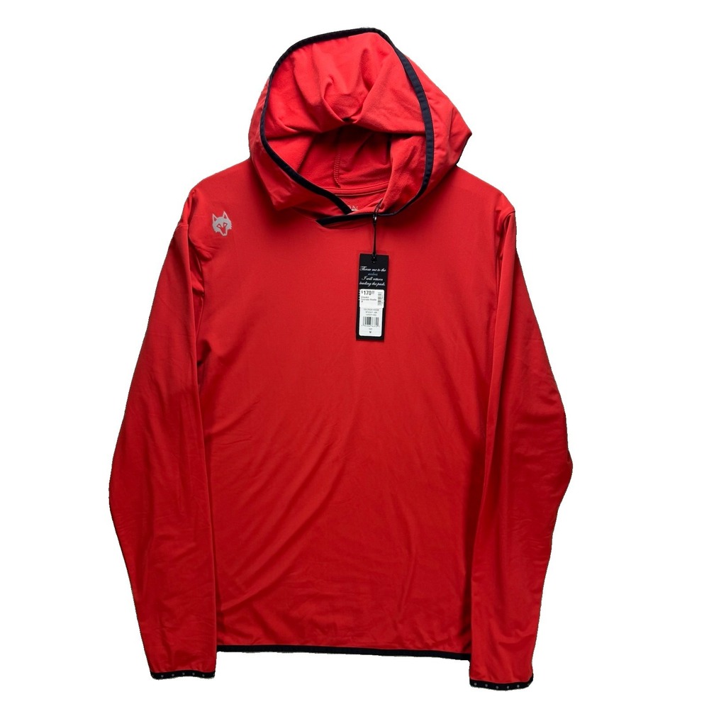 Greyson Golf Colorado Hoodie Mens Medium Red Performance Lightweight NWT